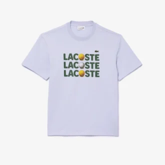 T-shirt en coton épais imprimé balles pour homme