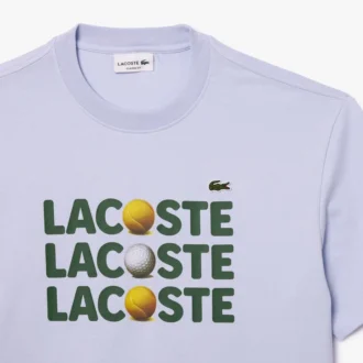 T-shirt en coton épais imprimé balles pour homme