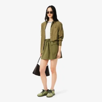 T-shirt en jersey à bordures contrastées pour femme