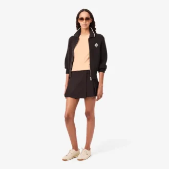T-shirt en jersey à bordures contrastées pour femme
