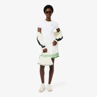 T-shirt en jersey à bordures contrastées pour femme