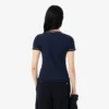 T-shirt en jersey à bordures contrastées pour femme T-shirt en jersey à bordures contrastées pour femme