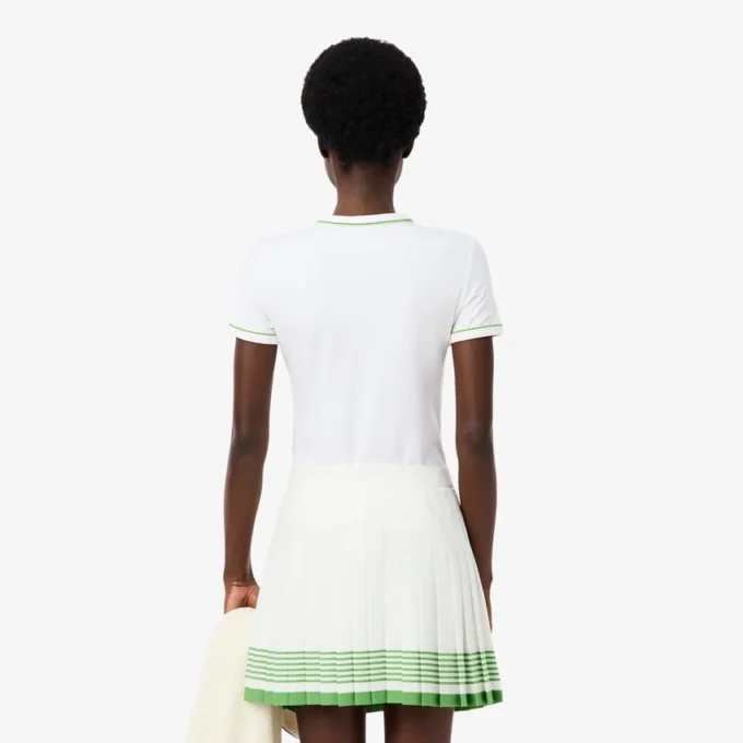 T-shirt en jersey à bordures contrastées pour femme T-shirt en jersey à bordures contrastées pour femme