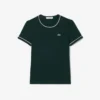T-shirt en jersey à bordures contrastées pour femme T-shirt en jersey à bordures contrastées pour femme