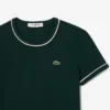 T-shirt en jersey à bordures contrastées pour femme T-shirt en jersey à bordures contrastées pour femme