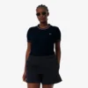 T-shirt en jersey à bordures contrastées pour femme T-shirt en jersey à bordures contrastées pour femme