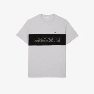 T-shirt en jersey color block pour homme, coupe longue
