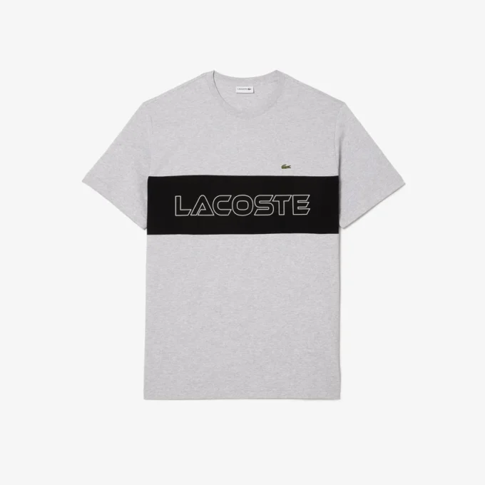 T-shirt en jersey color block pour homme, coupe longue