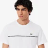 T-shirt en jersey de coton avec bordure logo pour homme T-shirt en jersey de coton avec bordure logo pour homme
