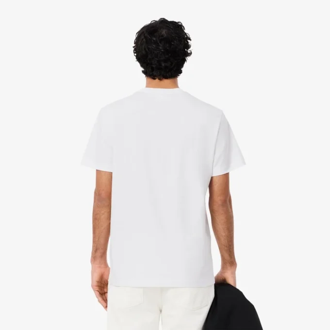 T-shirt en jersey de coton avec bordure logo pour homme T-shirt en jersey de coton avec bordure logo pour homme