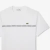 T-shirt en jersey de coton avec bordure logo pour homme T-shirt en jersey de coton avec bordure logo pour homme