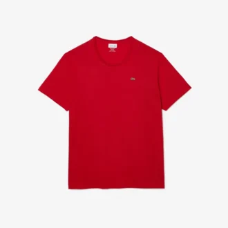T-shirt en jersey de coton à col rond pour homme, coupe ample