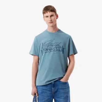 T-shirt en jersey de coton imprimé pour homme