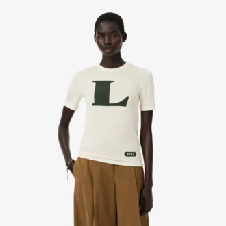 T-shirt en soie à motif Runway