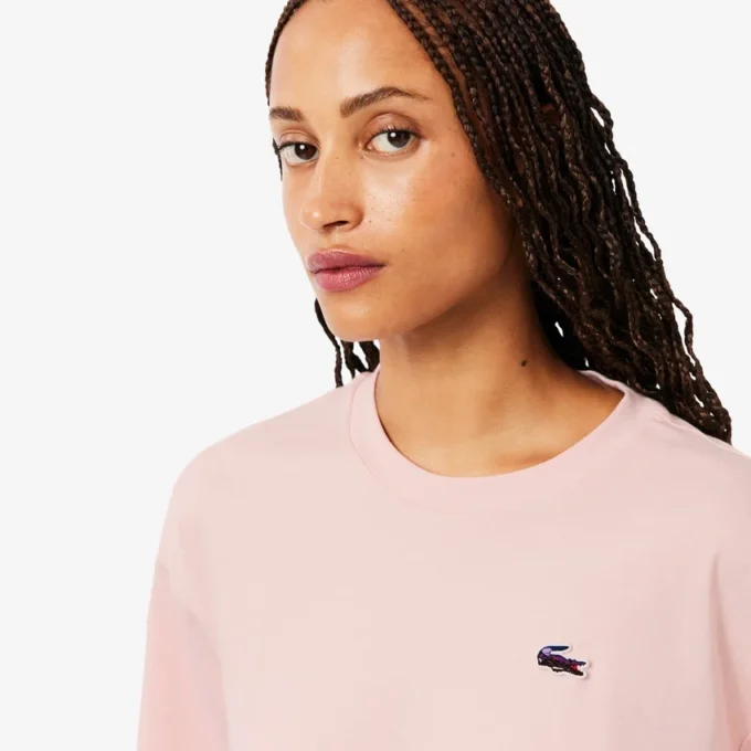 T-shirt femme coupe ample avec motif crocodile T-shirt femme coupe ample avec motif crocodile