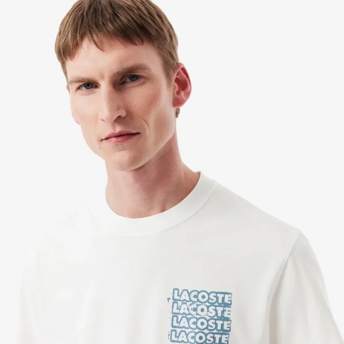 T-shirt graphique en jersey de coton pour homme