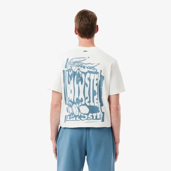 T-shirt graphique en jersey de coton pour homme