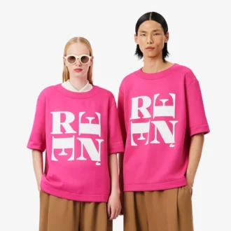 T-shirt graphique en satin Runway