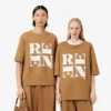 T-shirt graphique en satin Runway