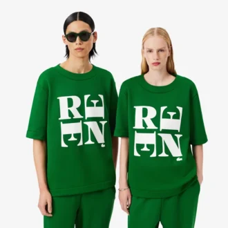 T-shirt graphique en satin Runway