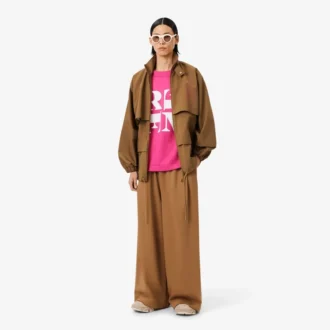 T-shirt graphique en satin Runway