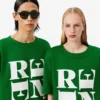 T-shirt graphique en satin Runway