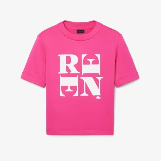 T-shirt graphique en satin Runway