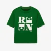 T-shirt graphique en satin Runway
