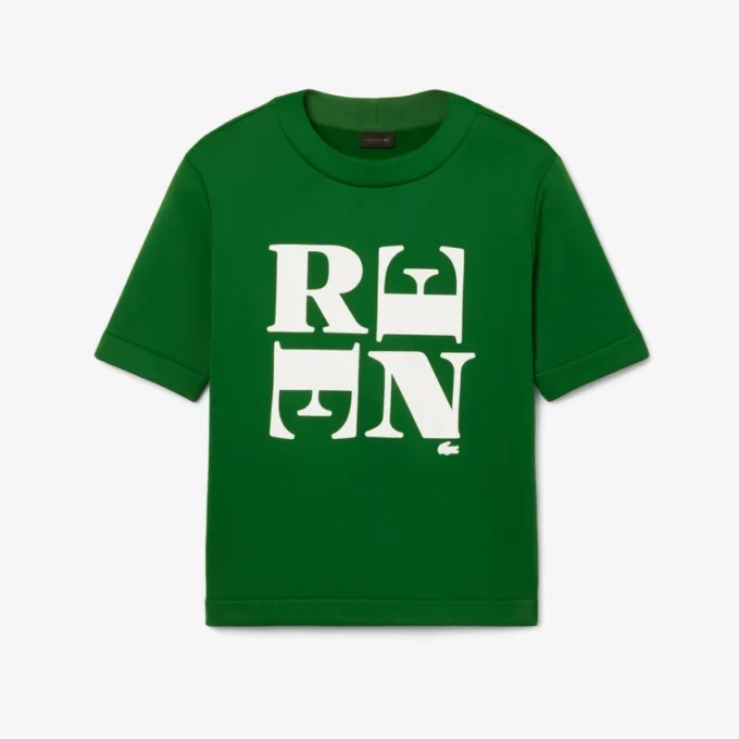 T-shirt graphique en satin Runway