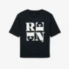 T-shirt graphique en satin Runway