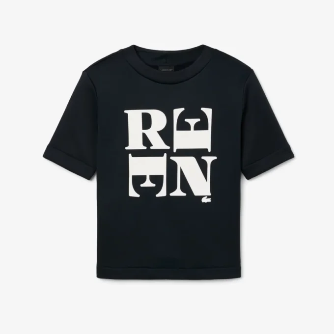 T-shirt graphique en satin Runway