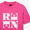 T-shirt graphique en satin Runway