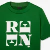 T-shirt graphique en satin Runway