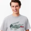 T-shirt homme en coton épais avec motif crocodile T-shirt homme en coton épais avec motif crocodile