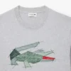 T-shirt homme en coton épais avec motif crocodile T-shirt homme en coton épais avec motif crocodile