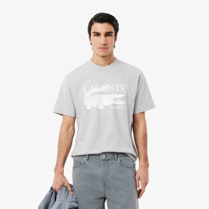 T-shirt imprimé en coton coupe classique pour homme T-shirt imprimé en coton coupe classique pour homme