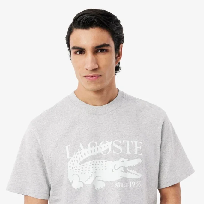 T-shirt imprimé en coton coupe classique pour homme T-shirt imprimé en coton coupe classique pour homme