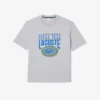T-shirt imprimé en coton épais coupe ample pour homme