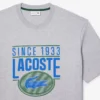 T-shirt imprimé en coton épais coupe ample pour homme