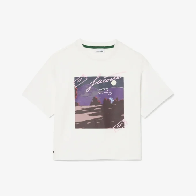 T-shirt imprimé en coton pour fille