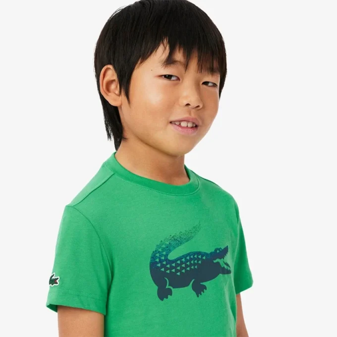 T-shirt Lacoste X Daniil Medvedev Ultra Dry pour enfant T-shirt Lacoste X Daniil Medvedev Ultra Dry pour enfant