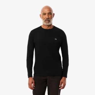 T-shirt à manches longues en coton Pima pour homme
