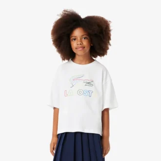 T-shirt oversize en coton imprimé pour fille