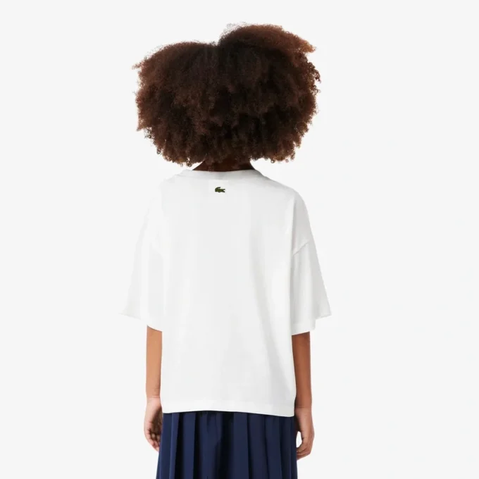 T-shirt oversize en coton imprimé pour fille