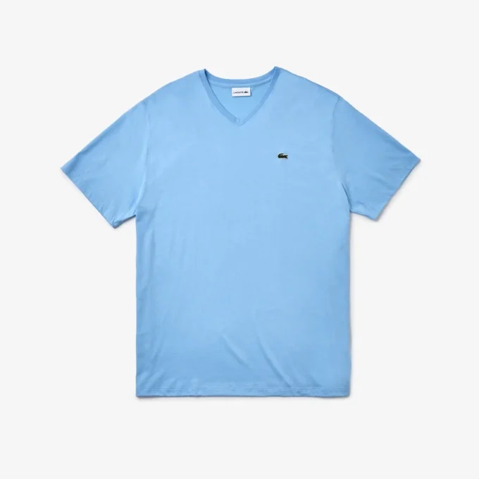 T-shirt Pima à col en V pour homme, coupe ample T-shirt Pima à col en V pour homme, coupe ample