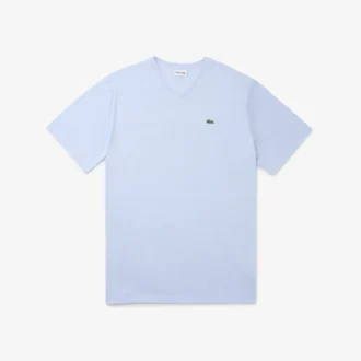 T-shirt Pima à col en V pour homme, coupe ample
