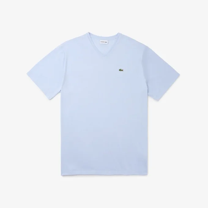 T-shirt Pima à col en V pour homme, coupe ample T-shirt Pima à col en V pour homme, coupe ample