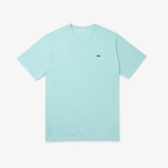 T-shirt Pima à col en V pour homme, coupe ample