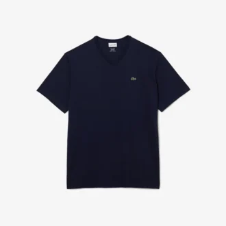 T-shirt Pima à col en V pour homme, coupe ample