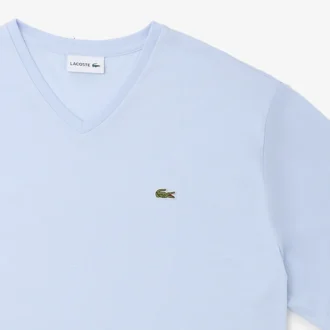T-shirt Pima à col en V pour homme, coupe ample
